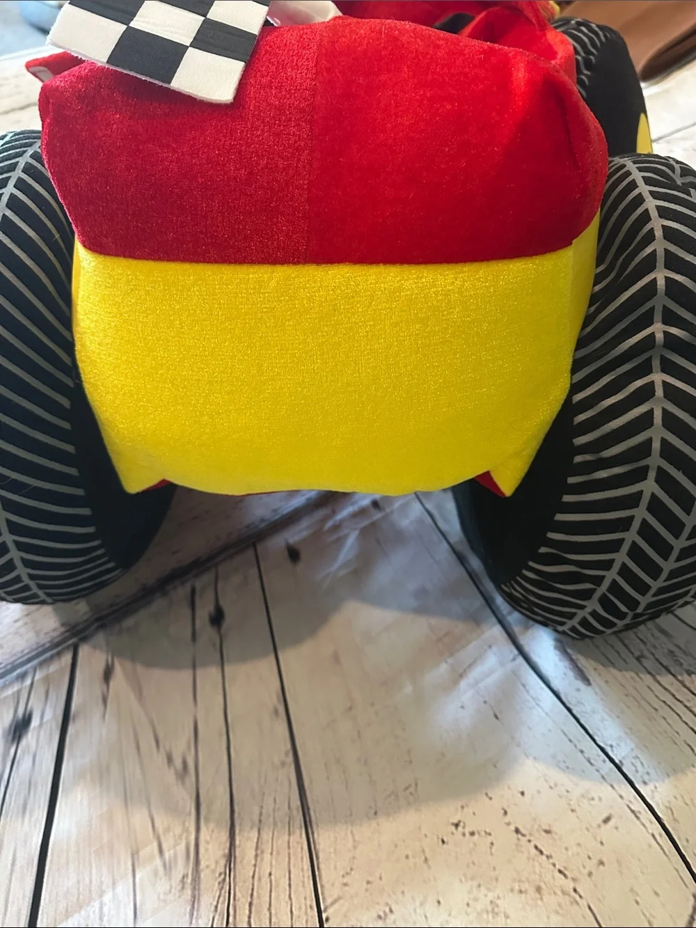 Kids dress-up Red Flame Wearable Plush Car Costume